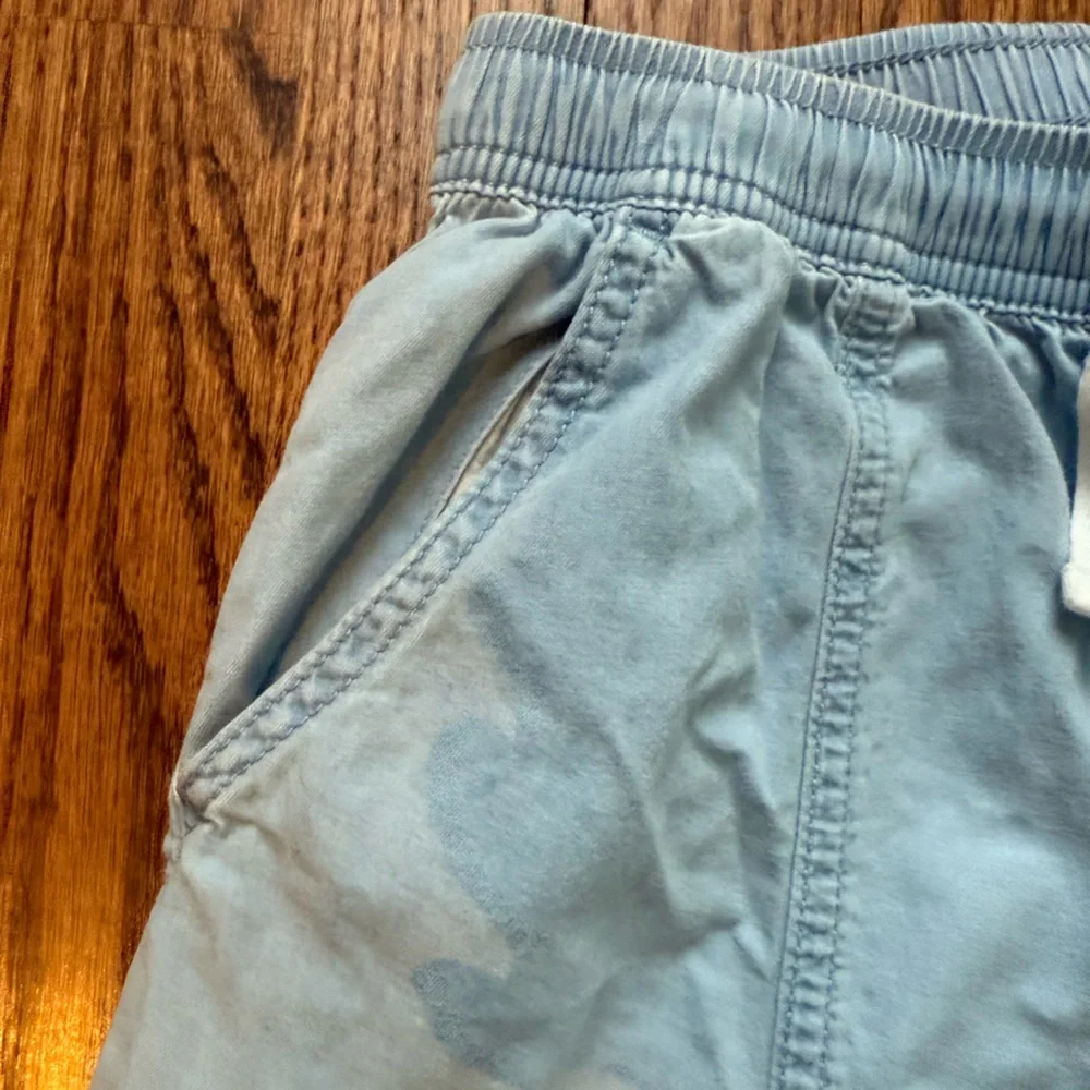 Gap Pull On Barrel Chambray Pants Sz Large - Picture 3 of 4